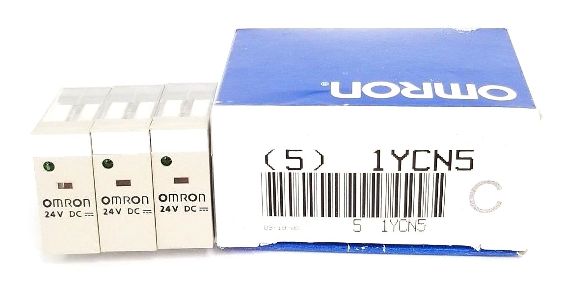 Used BOX OF 3 NEW OMRON 1YCN5 RELAYS G2R-2-SN (S), 1078W2, 24VDC