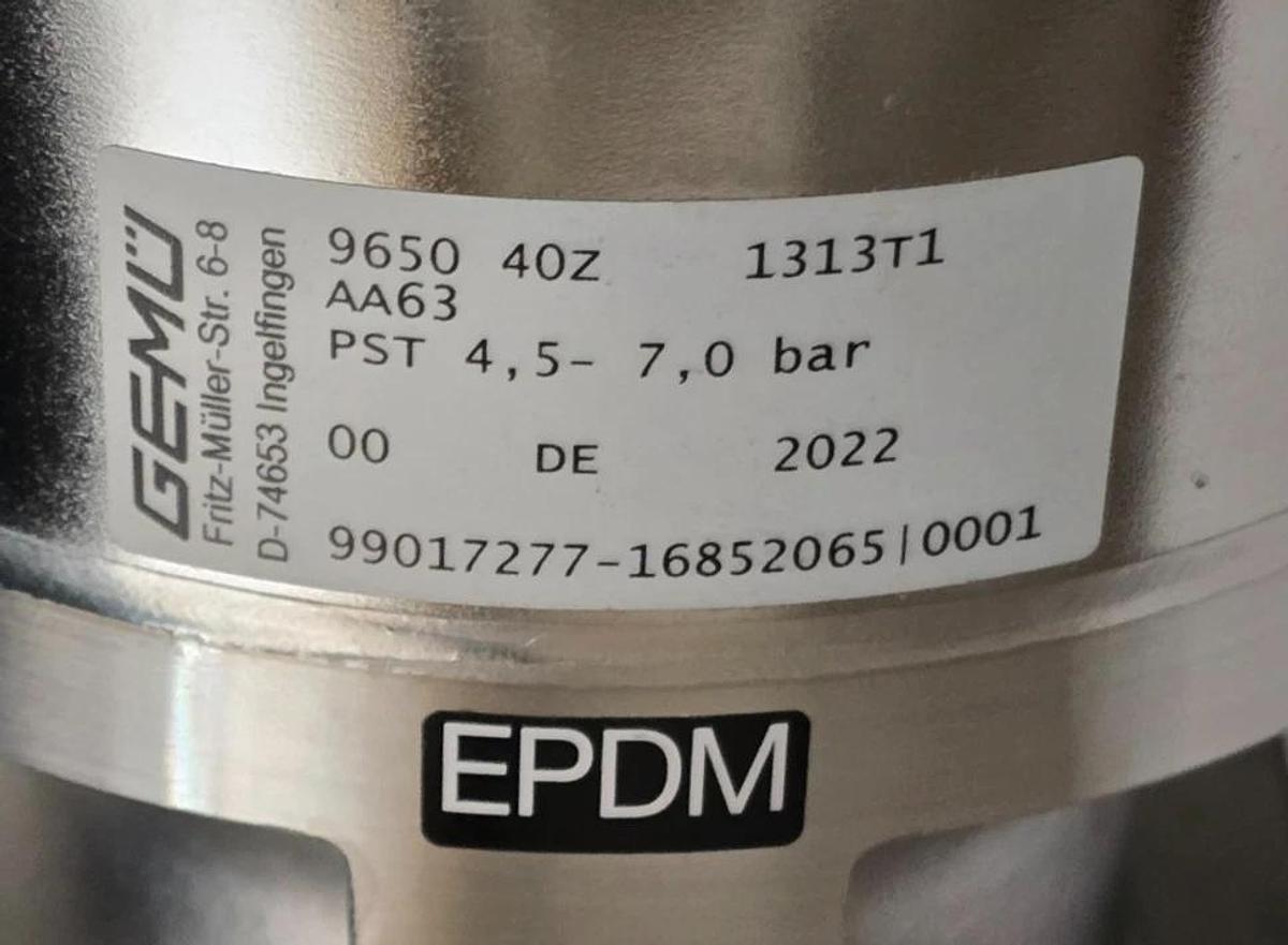 GEMU 9650 40Z 1313T1 AA63 | 99017277 Diaphragm Valve Actuator Krones 0901216249