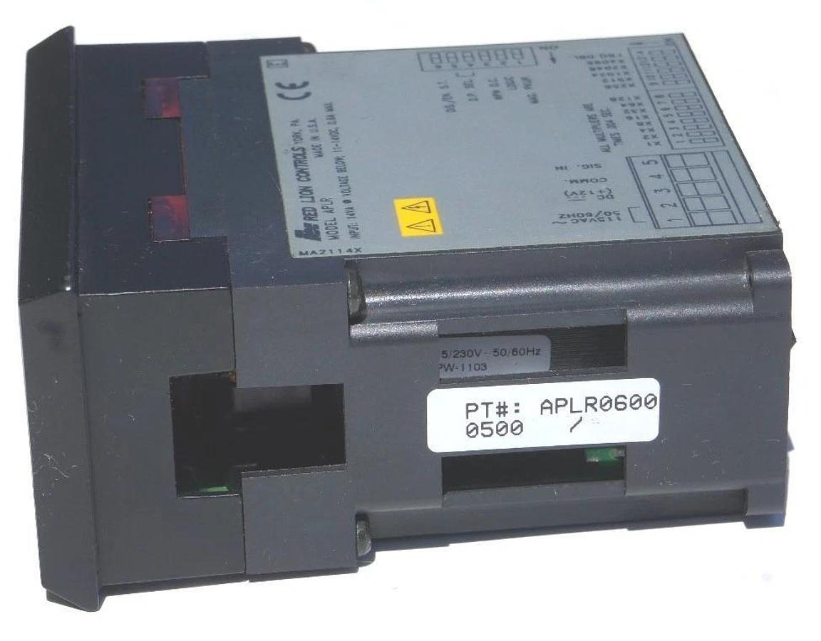Used RED LION CONTORLS APLR0600 RATE INDICATOR 6 DIGIT 115VAC 11-14VDC .6AMP APLR