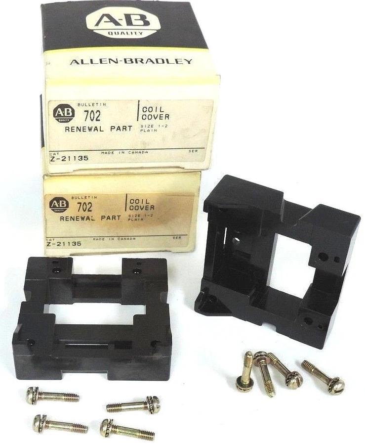 Used LOT OF 2 NIB ALLEN BRADLEY Z-21135 ASSEMBLY COIL COVERS Z2115