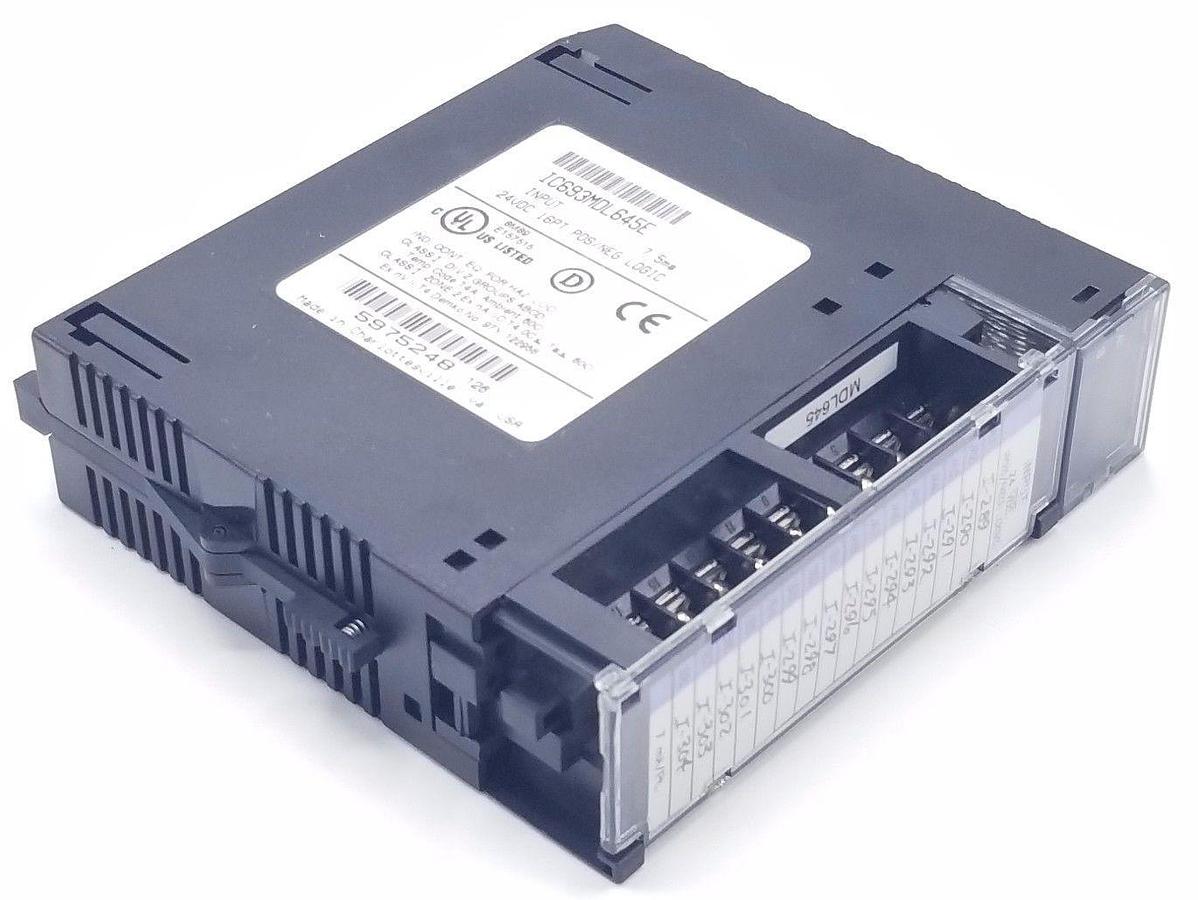 Used GE FANUC IC693MDL645E INPUT MODULE 24VDC 16PT POS/NEG/ LOGIC