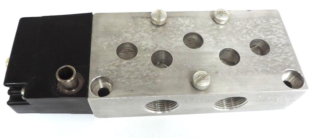 Used NEW VERSA 25-870-8160A SOLENOID VALVE C-962318 MANIFOLD BLOCK