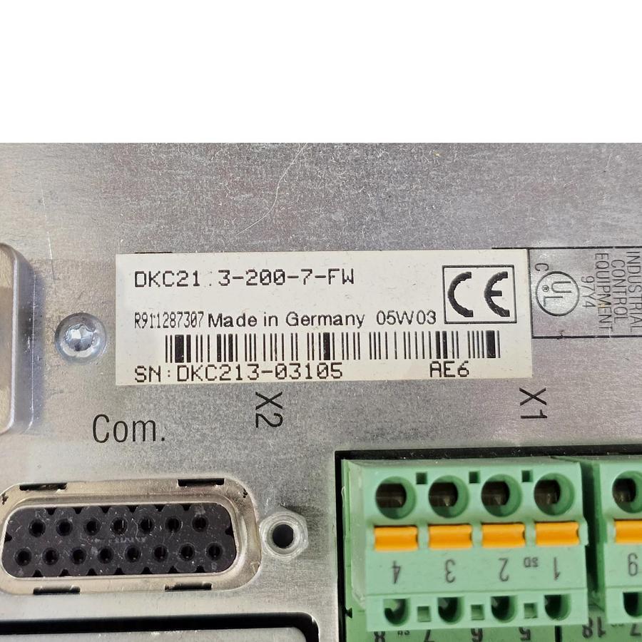 REXROTH INDRAMAT DKC21.3-200-7-FW | R911287307 EcoDrive 03 DRIVE CONTROLLER NSMP