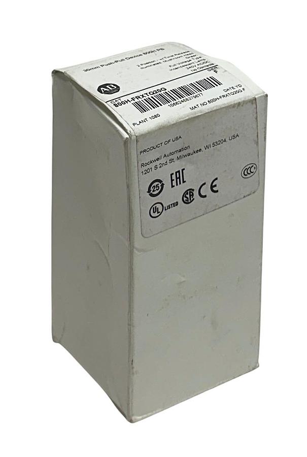 ALLEN BRADLEY 800H-FRXTQ20G /F ILLUMINATED PUSH-PULL DEVICE 30mm GREEN 240V NSMP