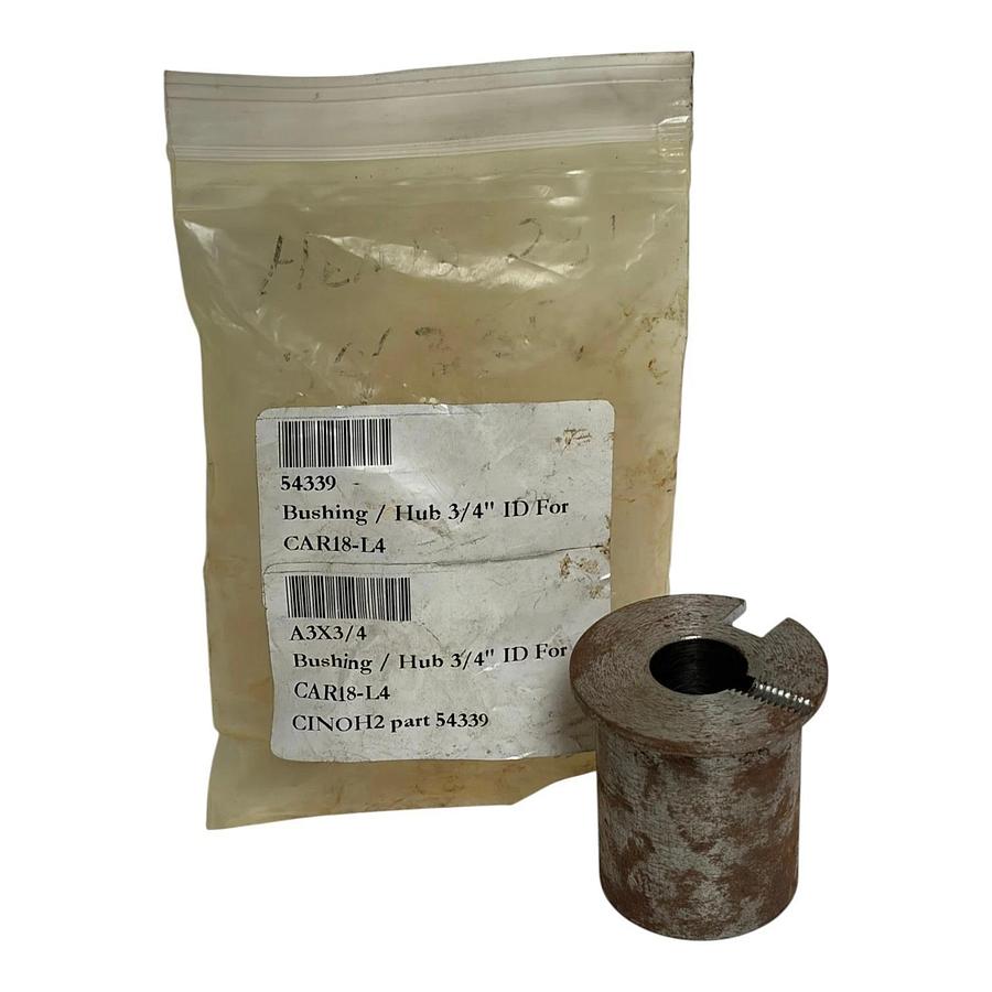 CINOH2 54339 Bushing Hub 3/4" ID for CAR18-L4 Machinery - New Surplus