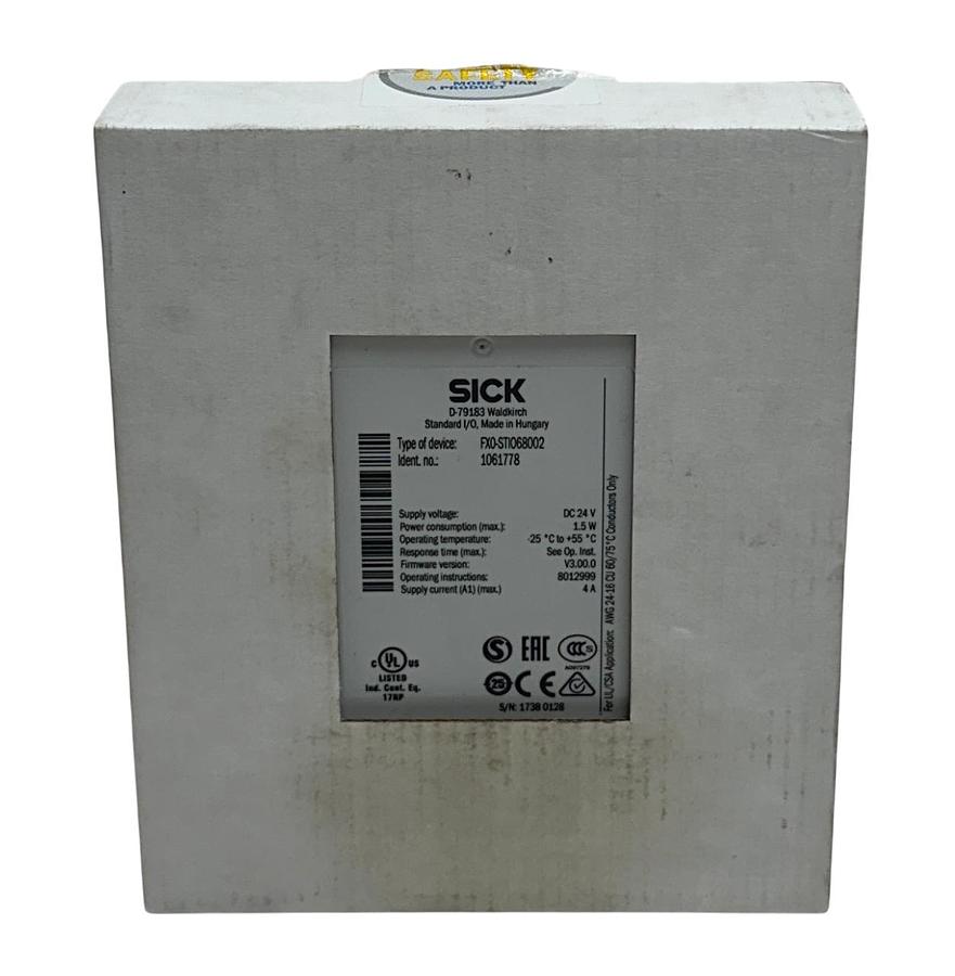 Used SICK FX0-STIO68002 / 1061778 FLEXI Soft STIO SAFETY CONTROLLER 24VDC 1.5W NSMP