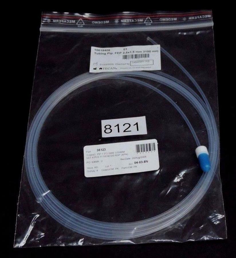 Used LOT OF 4 NEW TECAN 10619408 TUBING PIPETTE FEP 2.5X1.5X3100 MM 10619812 619812