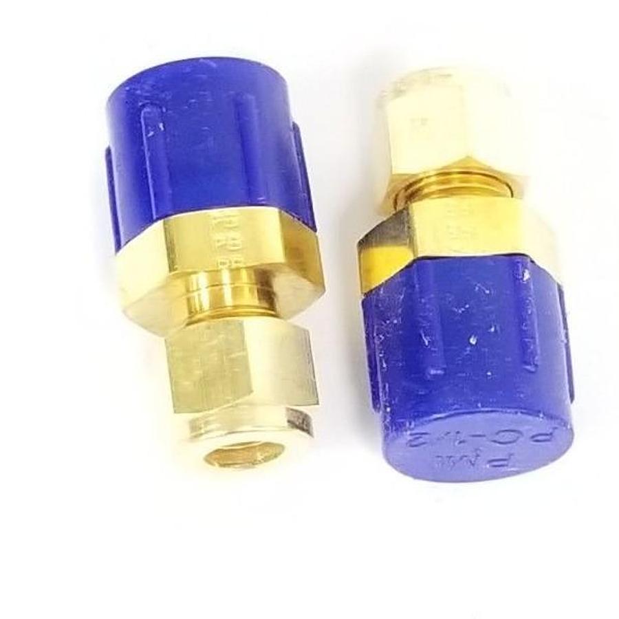 Used BOX OF 20 NEW PARKER 6MSC8N-B BRASS FITTINGS, 3/8" A-LOK X 1/2" MNPT, 6MSC8NB