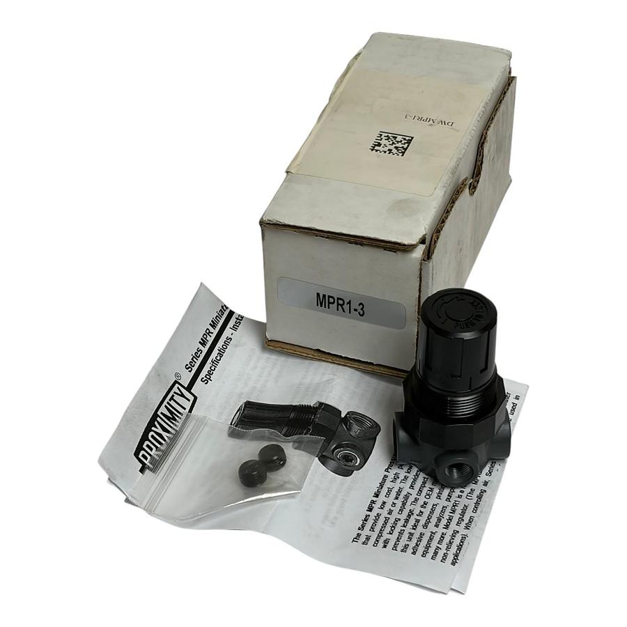 Used Dwyer Proximity MPR1-3 Series MPR Miniature Pressure Regulator 0-60 PSIG New In