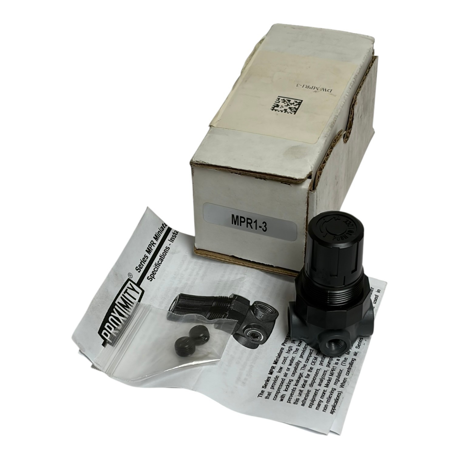 Used Dwyer Proximity MPR1-3 Series MPR Miniature Pressure Regulator 0-60 PSIG New In