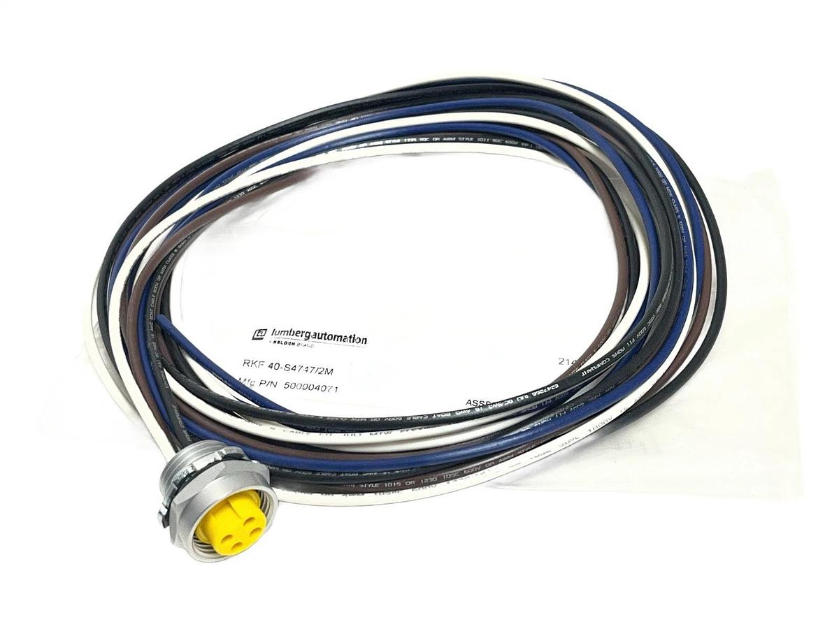Lumberg RKF 40-S4747/2M 7/8" Power Receptacle 4-Pin Female 2M NEW