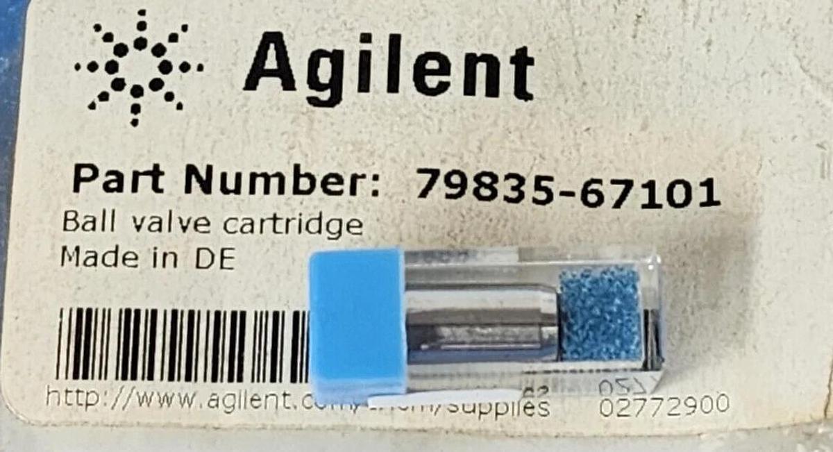Used NEW AGILENT TECHNOLOGIES 79835-67101 VALVE BALL CHECK CARTRIDGE F/1090