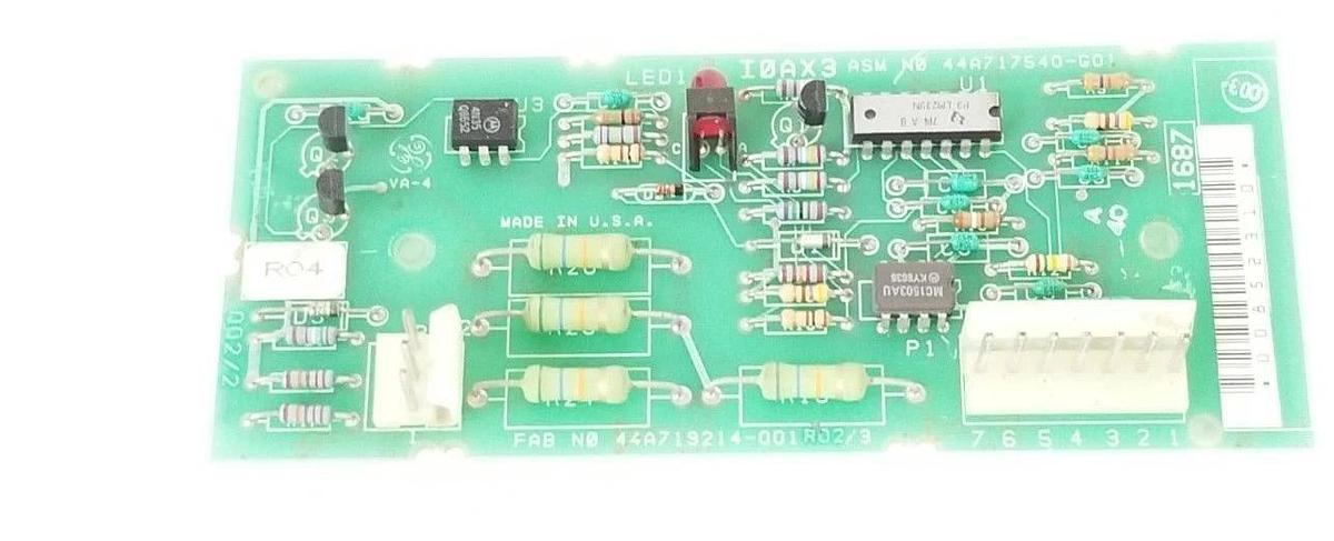 Used GENERAL ELECTRIC 44A717540-G01 CONTROL BOARD I0AX3 , 44A719214-001R02/3