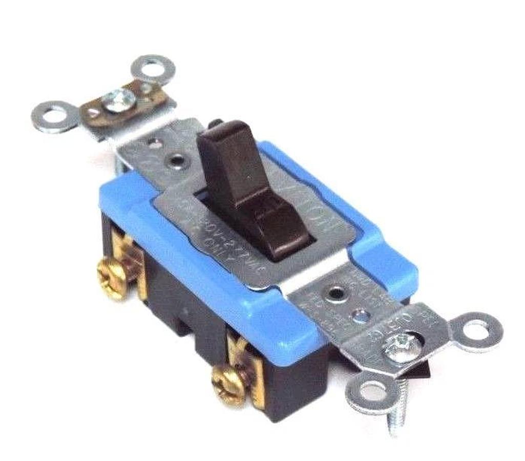 Used NIB LEVITON BROWN 1201-2 TOGGLE SWITCH 15A, 120-277V, 12012