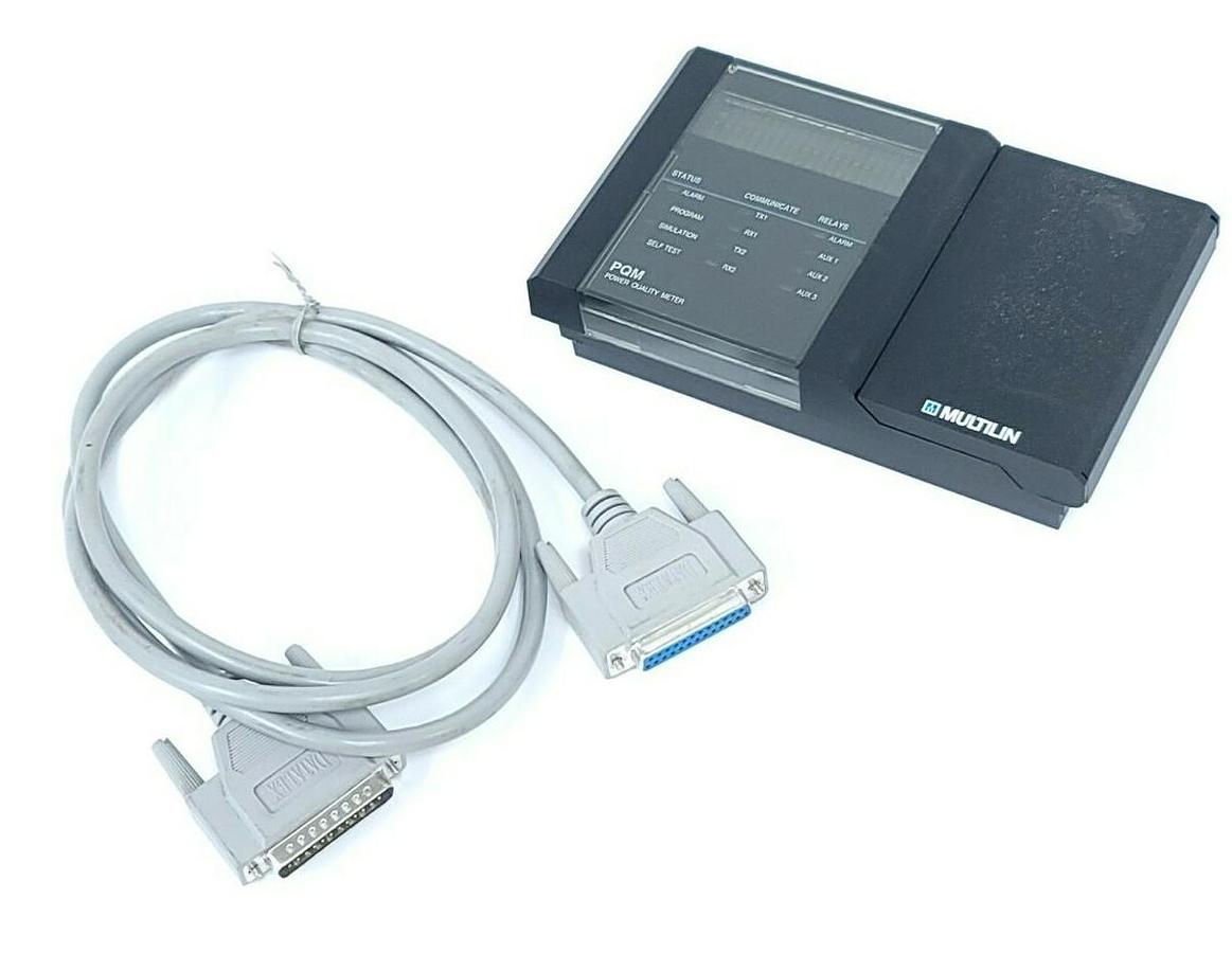 Used GE MULTILIN PQM POWER QUALITY METER W/ CABLE
