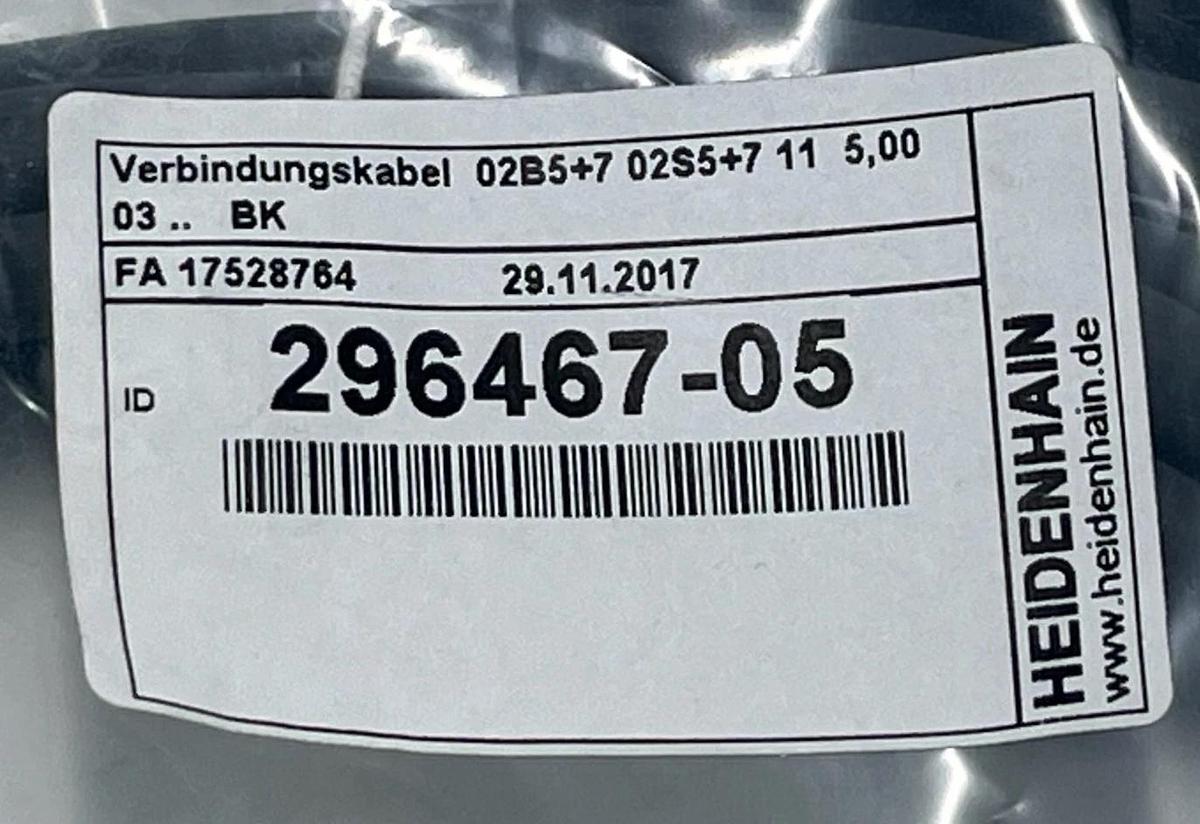 HEIDENHAIN 296467-05 Connecting Cable 0.5m (20 in) 12-Pin (Female) to 12-Pin (Ma