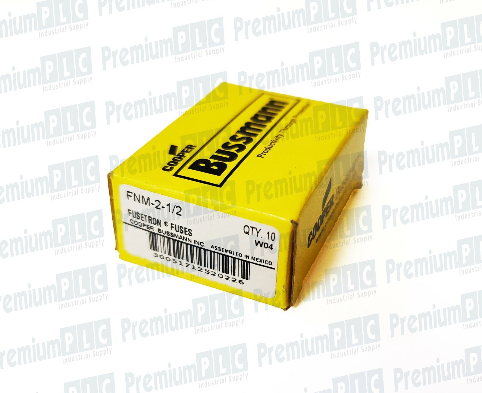 BOX OF 10 COOPER BUSSMANN FNM-2-1/2 CLASS MIDGET FUSES  2-1/2A 250V FNM212 NIB