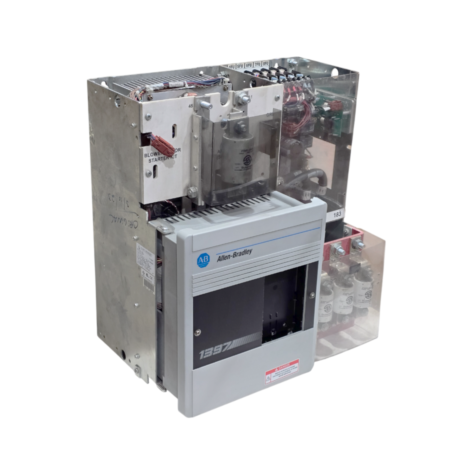 Used ALLEN BRADLEY 1397-B150R DC DRIVE 75/150HP IN:230/460VAC OUT:240/500VDC USPI