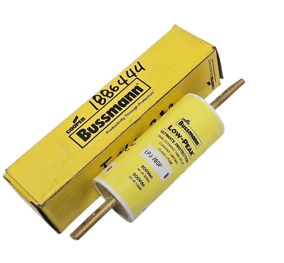 Used LOT OF 5 NIB COOPER BUSSMANN LPJ-70SP LOW PEAK FUSES LPJ70SP