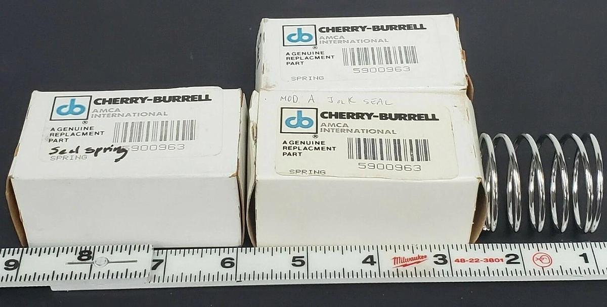 Used LOT OF 3 NIB CHERRY-BURRELL 5900963 SPINGS