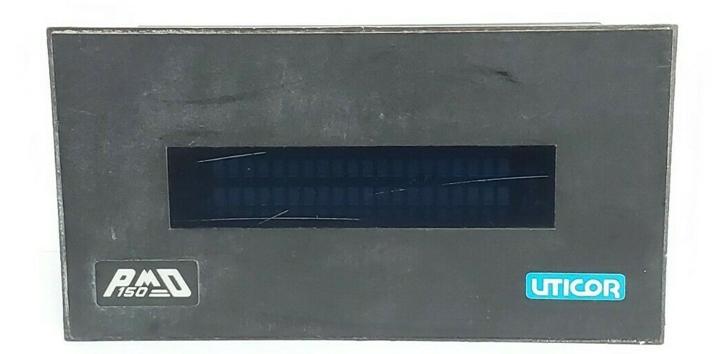 Used UTICOR 150-115N2L08EX PROGRAMMABLE MESSAGE DISPLAY REV. B, 115VAC, .10AMPS