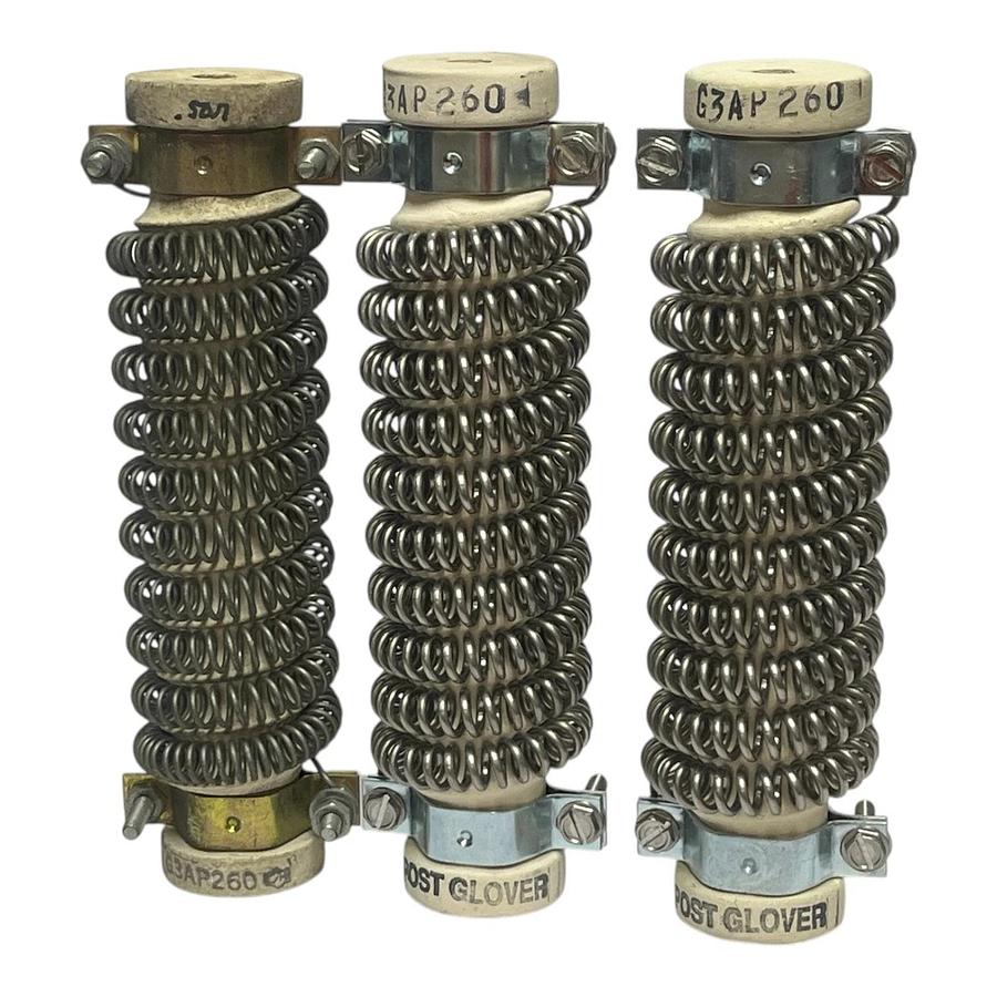 LOT OF 3 Post Glover G3AP260 Wirewound Power Resistor 2.6 Ohm - New Surplus