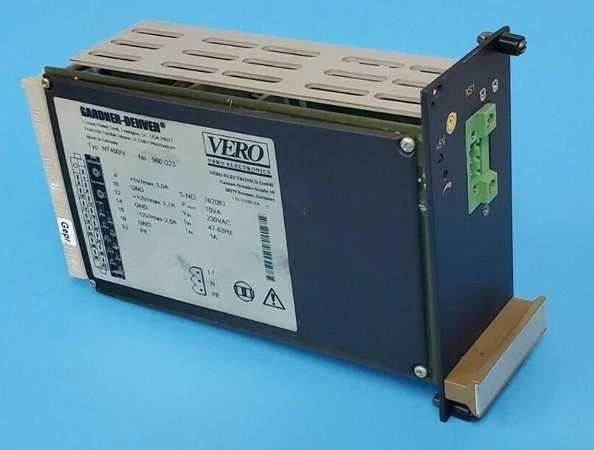 Used GARDNER-DENVER NT400/V POWER SUPPLY NT400V NO. 960023
