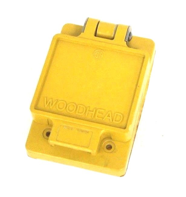 Used NIB DANIEL WOODHEAD SAFETY YELLOW OIL PROOF NEOTEX RECEPTACLE