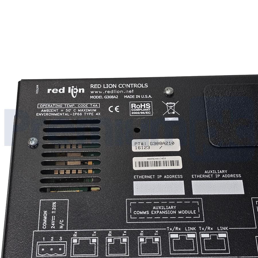 Used RED LION G308A210 G3 GRAPHITE HMI TERMINAL TOUCH DISPLAY 8.4" 24V G308A2 REFURB