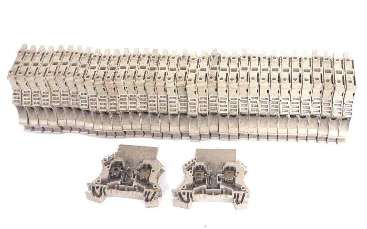 Used LOT OF 36 WEIDMULLER WSI 6 FUSIBLE TERMINAL BLOCKS 2 MISSING FUSE HOLDERS WSI6