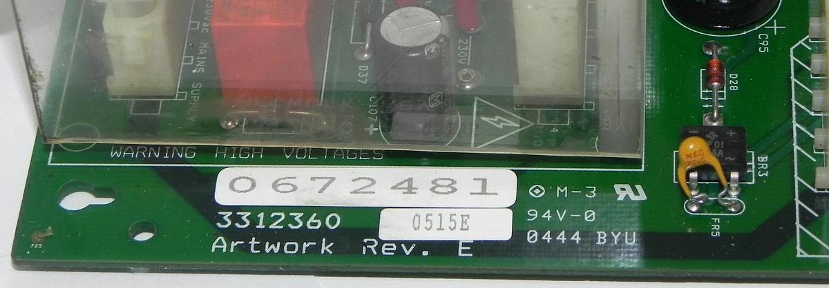 Used MARKEM 0672481 PC CONTROL BOARD 3312360 0515E REV. E