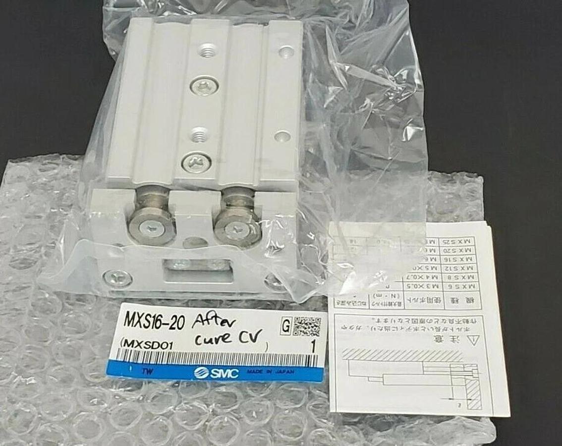 Used NEW SMC MXS16-20 AIR SLIDE TABLE 16 MM BORE 20 MM STROKE MXS1620