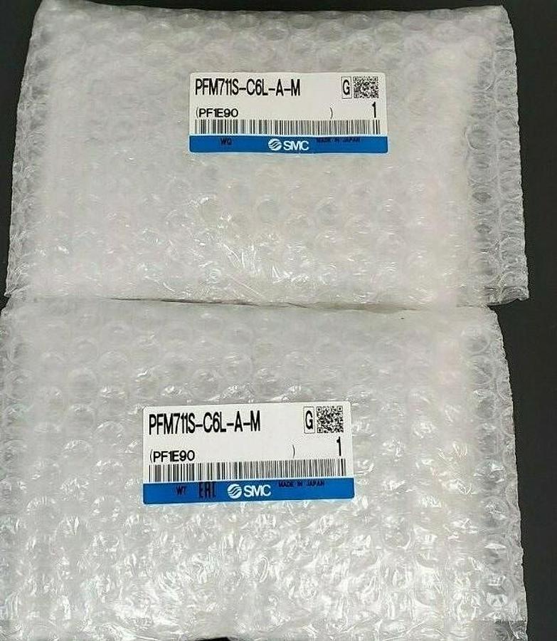 Used BOX OF 2 NEW SMC PFM711S-C6L-A-M DIGITAL FLOW SWITCH 5C1-84Q PF1E90 PFM711SC6LAM