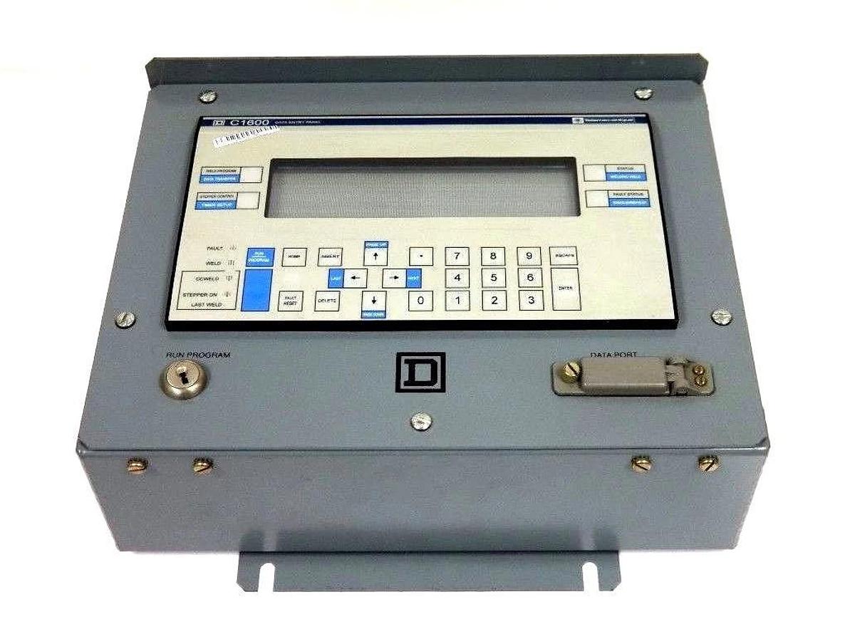 Used SQUARE D 52046-170-50 V.1.02 C1600 DATA ENTRY PANEL CCX 17 W81491349 5204617050