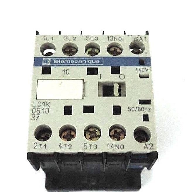 Used TELEMECANIQUE LC1K-0610R7 CONTACTOR LC1K0610R7, 440V, 50/60HZ