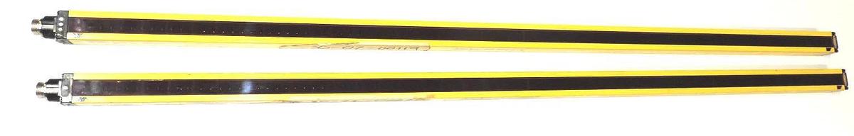 Used BANNER MSE4824Y AND MSR4824Y LIGHT CURTAIN SET MIN OBJECT SENS: 0.75''
