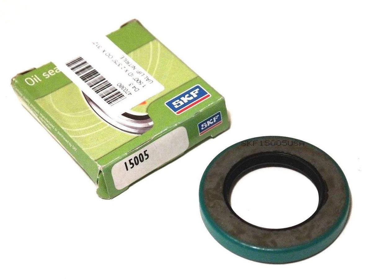 Used LOT OF 2 NIB SKF 15005 OIL SEALS 1.5" X 2.375" X 0.312" CRWA1R