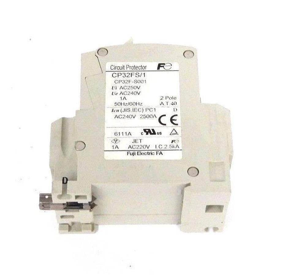 Used FUJI ELECTRIC CP32FM/1 CIRCUIT PROTECTOR 2POLE 1A CP32FM1, CP32FM, CP32F-M001