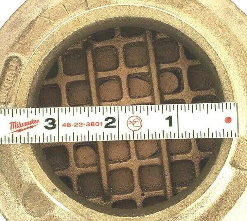 Used NEW JOSAM 6F-2 STR NIKALOY STRAINER SATIN FINISH BRASS COVER 6-3/8" DIA. 36F 6F2