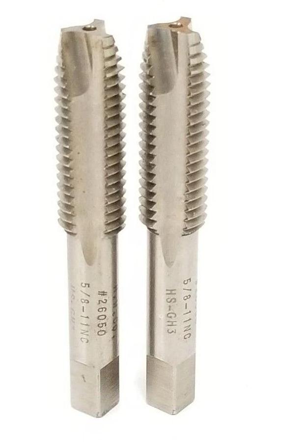 Used LOT OF 2 H.W. CO. #26050 TAPS 5/8-11NC HS-GH3