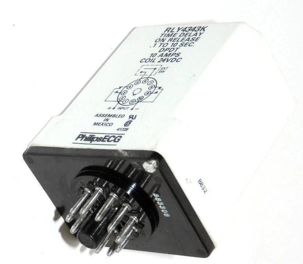 Used PHILIPS ECG RLY4343K TIME DELAY RELAY
