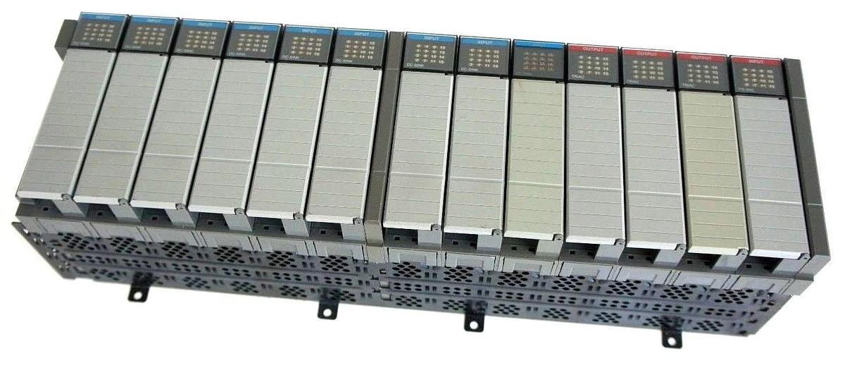 Used ALLEN BRADLEY 1746-A13 SLOT RACK SER B 1746-IB16, 1746-OA16, 1746-IA16 MODULES