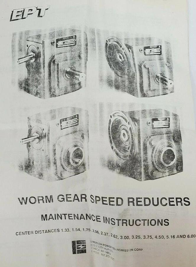 Used NIB BROWNING 175Q56H20 A 56C NEMA C FLANGE WORM GEAR REDUCER