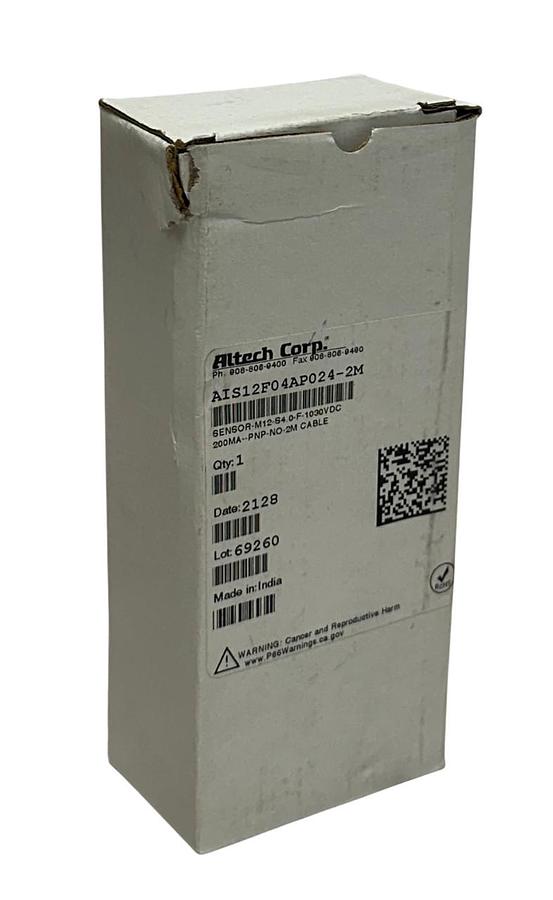 ALTECH CORP AIS12F04AP024-2M / AIS12F04AP0242M PROXIMITY SENSOR M12 30V 2M NSMP