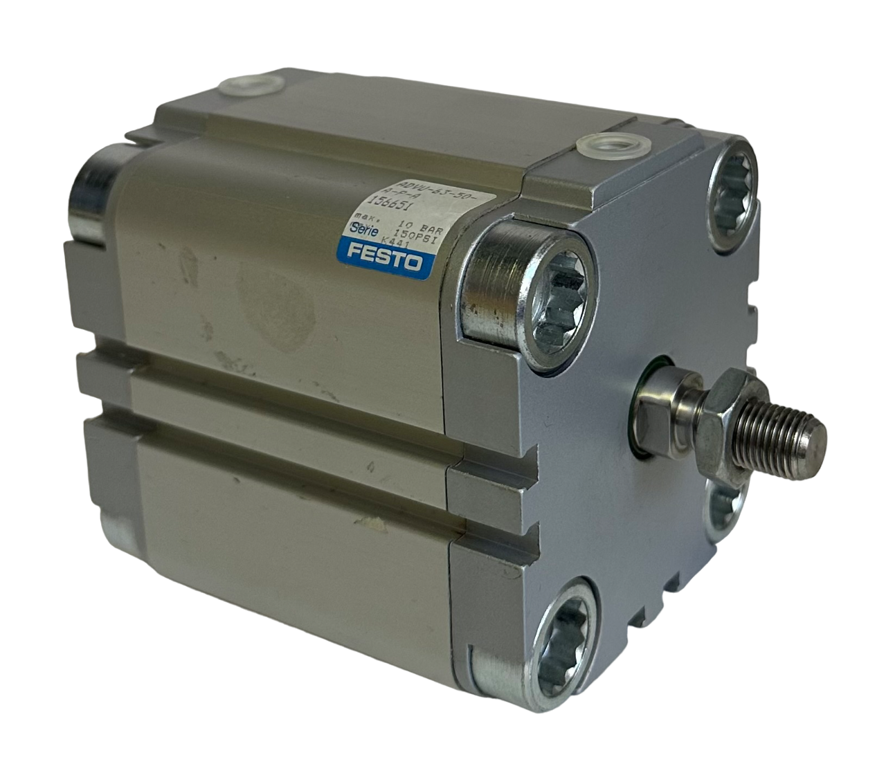 Used NEW FESTO ADVU-63-50-A-P-A / ADVU6350APA COMPACT PNEUMATIC CYLINDER 156651