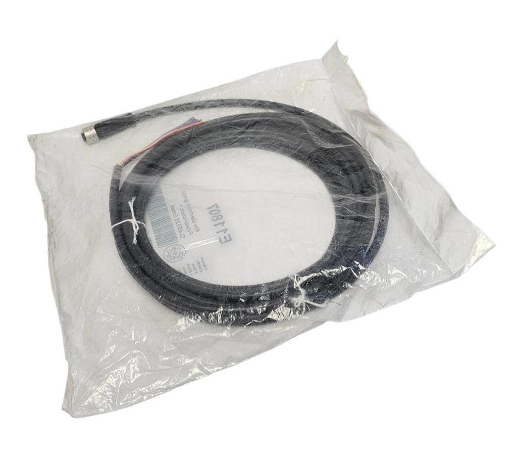 Used NEW IFM E11807 CORDSET 5M CABLE 8 POLE M12 CONNECTOR