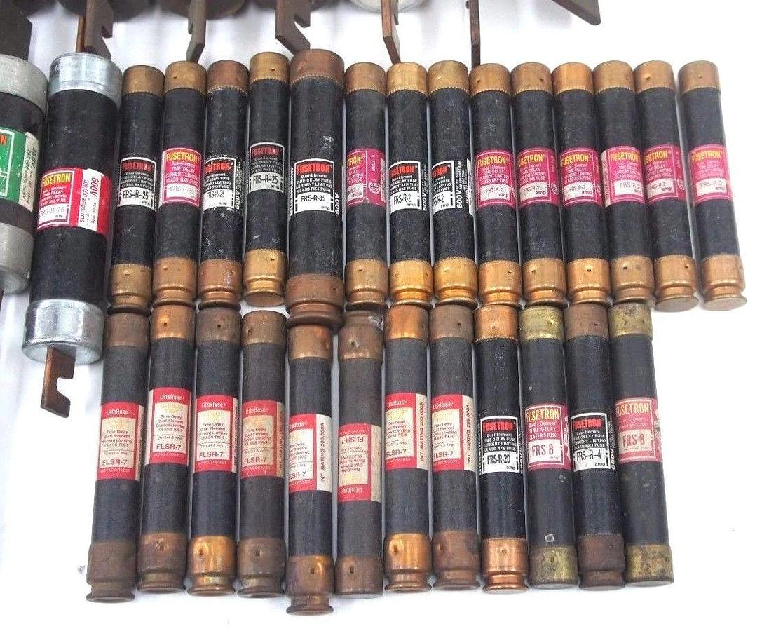 Used LOT OF 60 ASSORTED FUSES SEE DESCRIPTION FOR FULL LIST