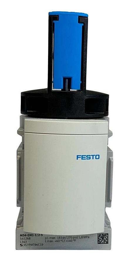FESTO MS6-EM1-1/2-S / 541268 PNEUMATIC SHUT-OFF VALVE 270PSI 1.8MPa NSNP