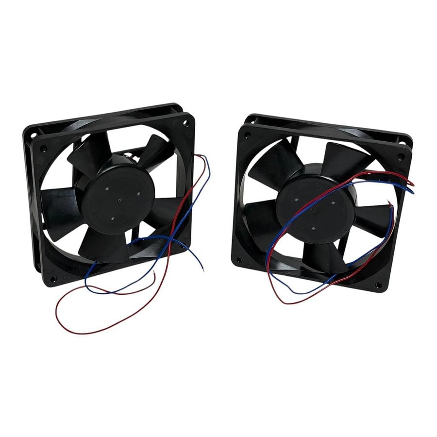 Lot of 2 Mechatronics E1225H24B 120mm DC Brushless Axial Fan 24VDC 0.240A 2 Ball
