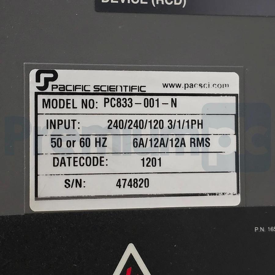 Used Pacific Scientific PC833-001-N PC800 Series Brushless Servo Drive PC833001N XLNT